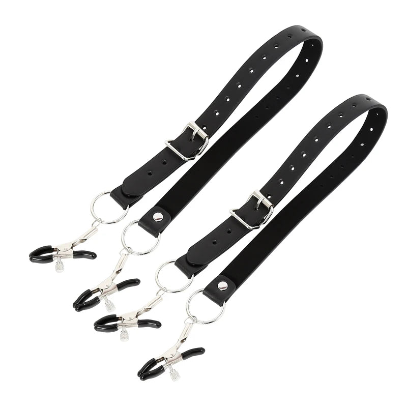 BDSM Nipple & Labia Clamp Harness